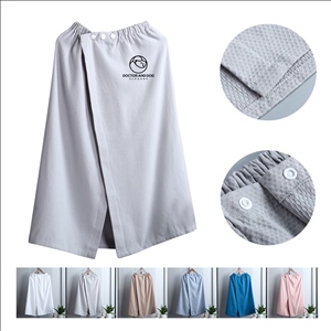 Cotton Waffle Weave Adjustable Button Closure Towel Skirt
